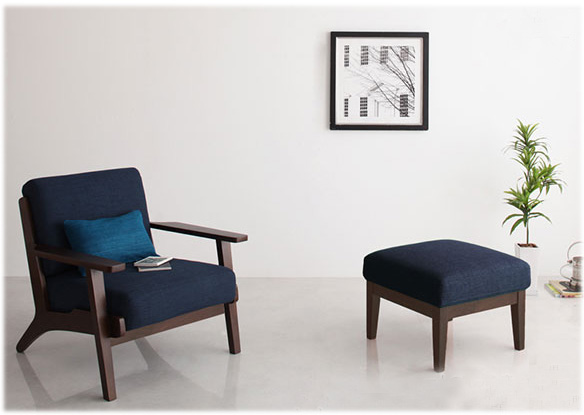 北欧デザイン木肘ソファ・モルダー